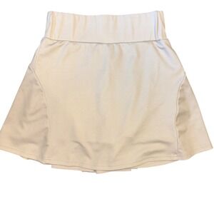 Werena Tennis‎ Skort Cream Pleated Athletic Skirt with Pocket Mens XS